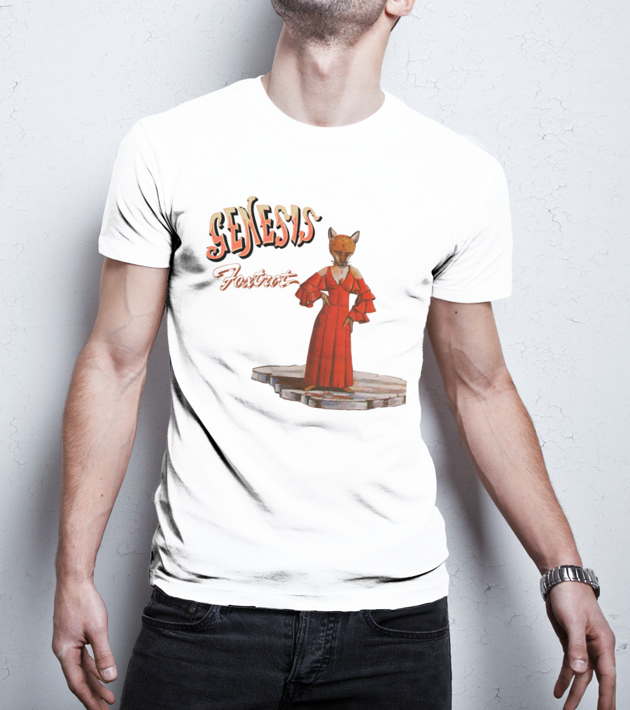 Genesis Foxtrot Fox In Red Dress On Stage T-Shirt
