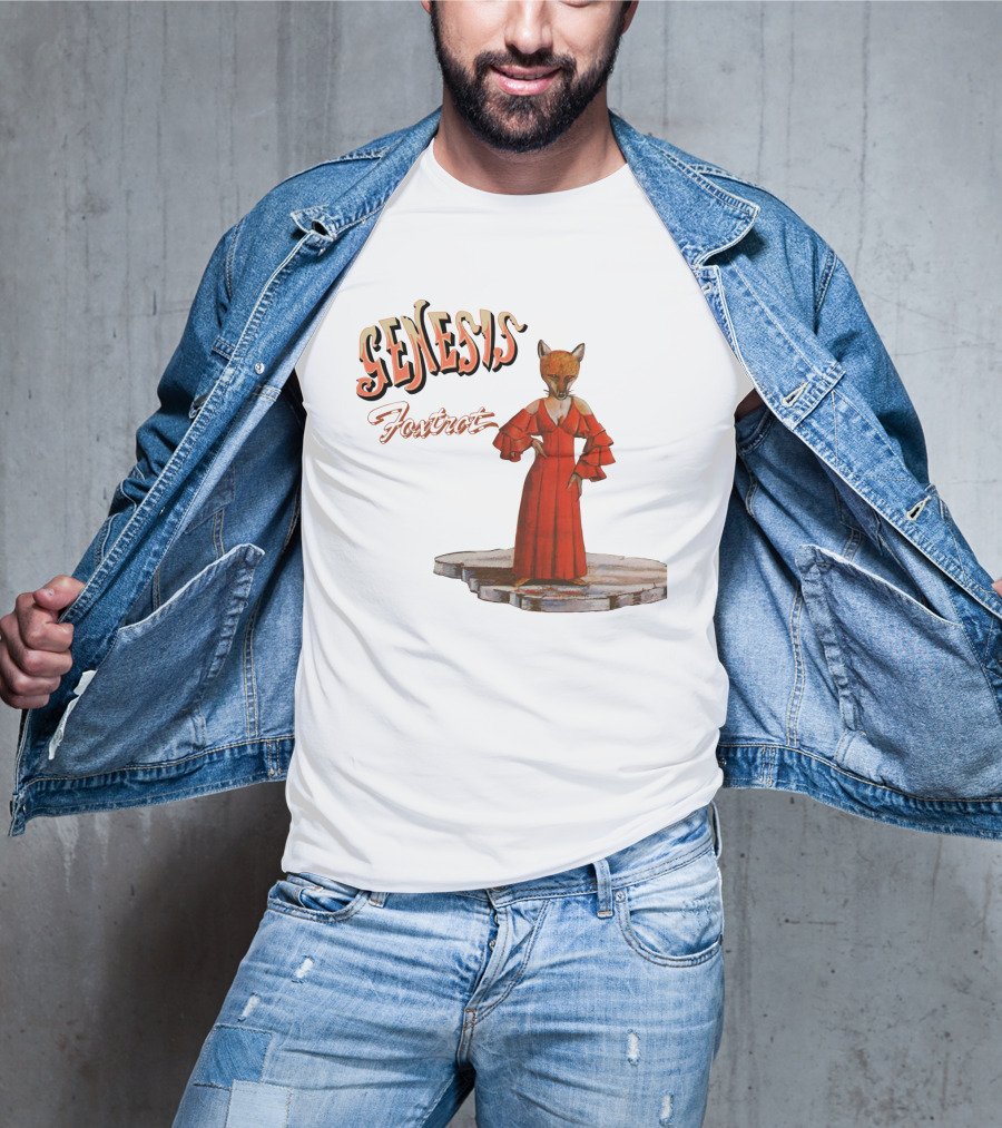 Genesis Foxtrot Fox In Red Dress On Stage T-Shirt