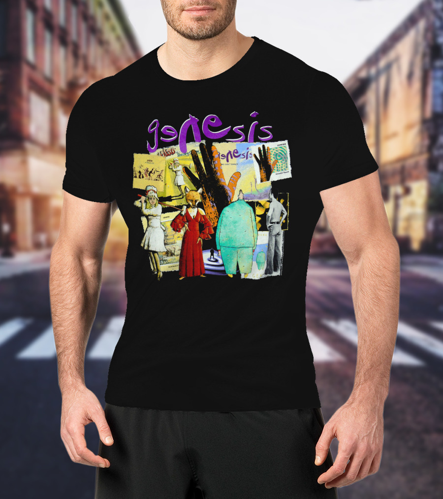 Genesis Collage Retro Album Art Compilation T-Shirt