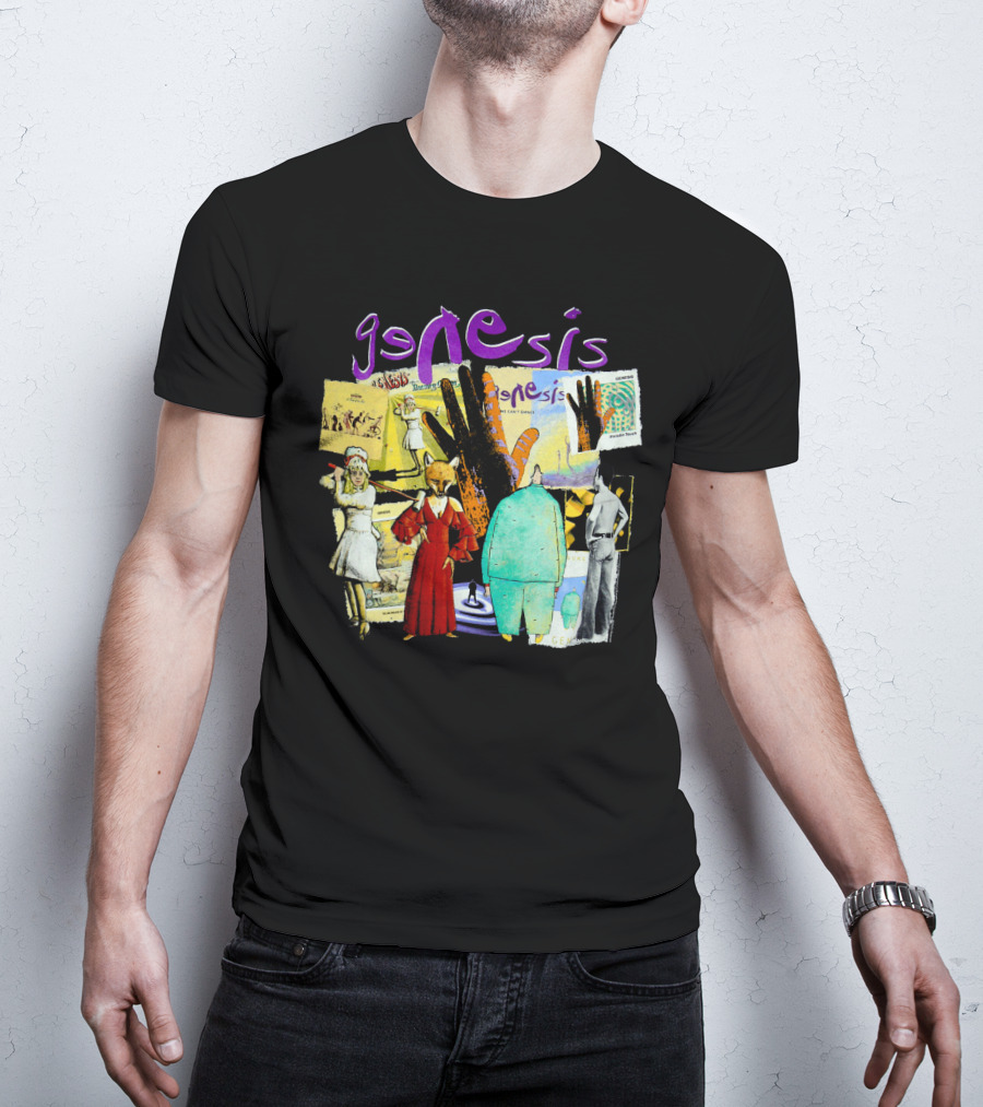 Genesis Collage Retro Album Art Compilation T-Shirt