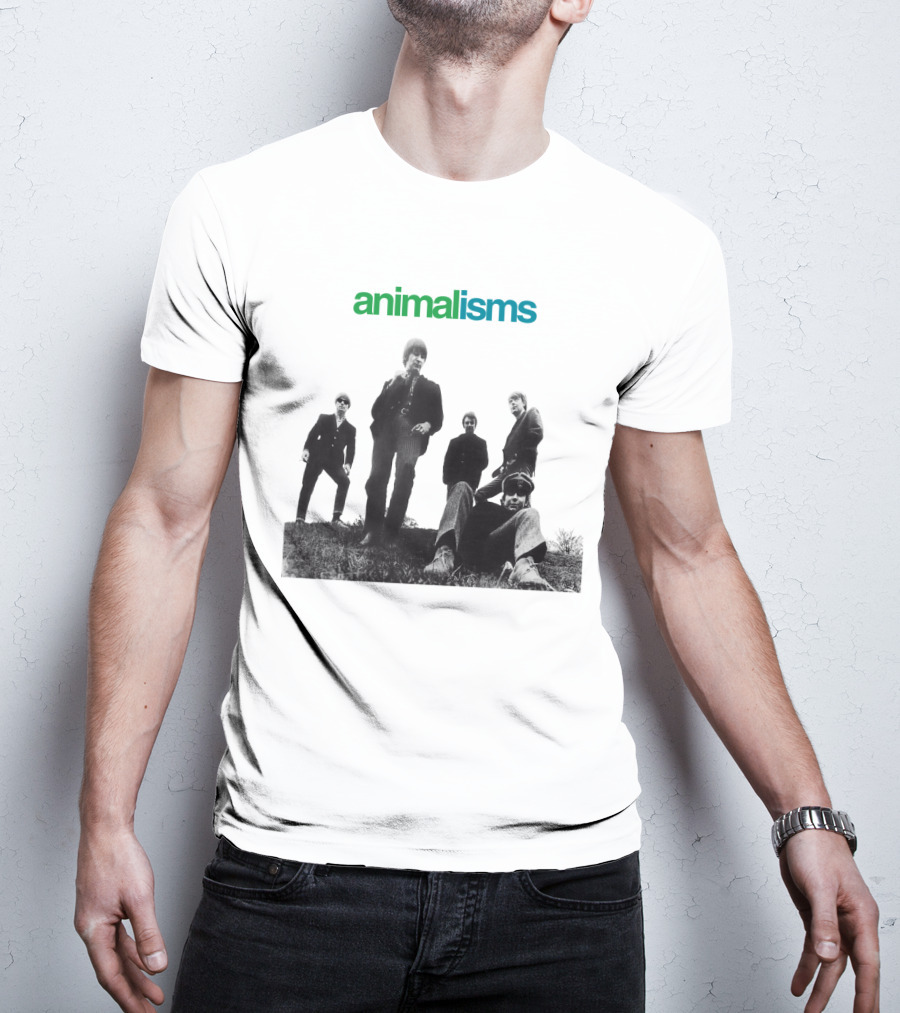 Animalisms Album 1966 Black And White Band Members T-Shirt
