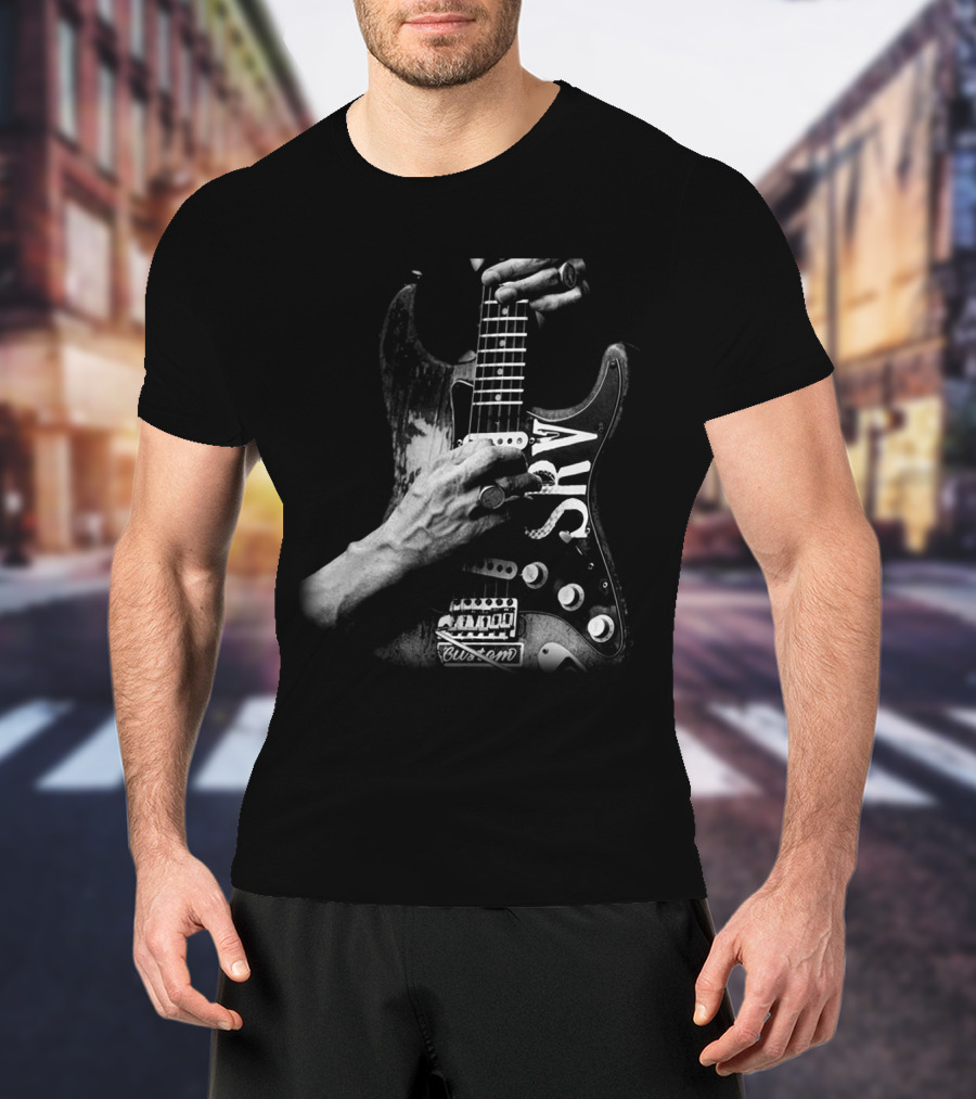 Srv Custom Guitar Iconic Hand Pose T-Shirt