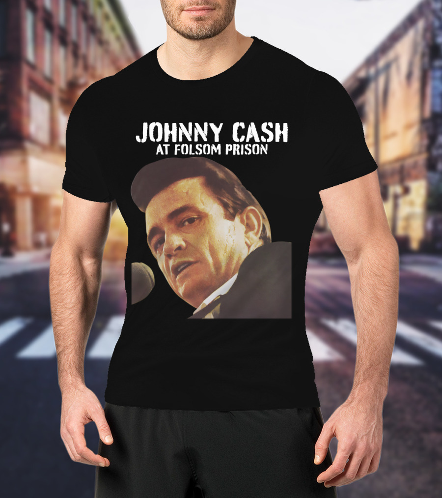 Johnny Cash At Folsom Prison T-Shirt
