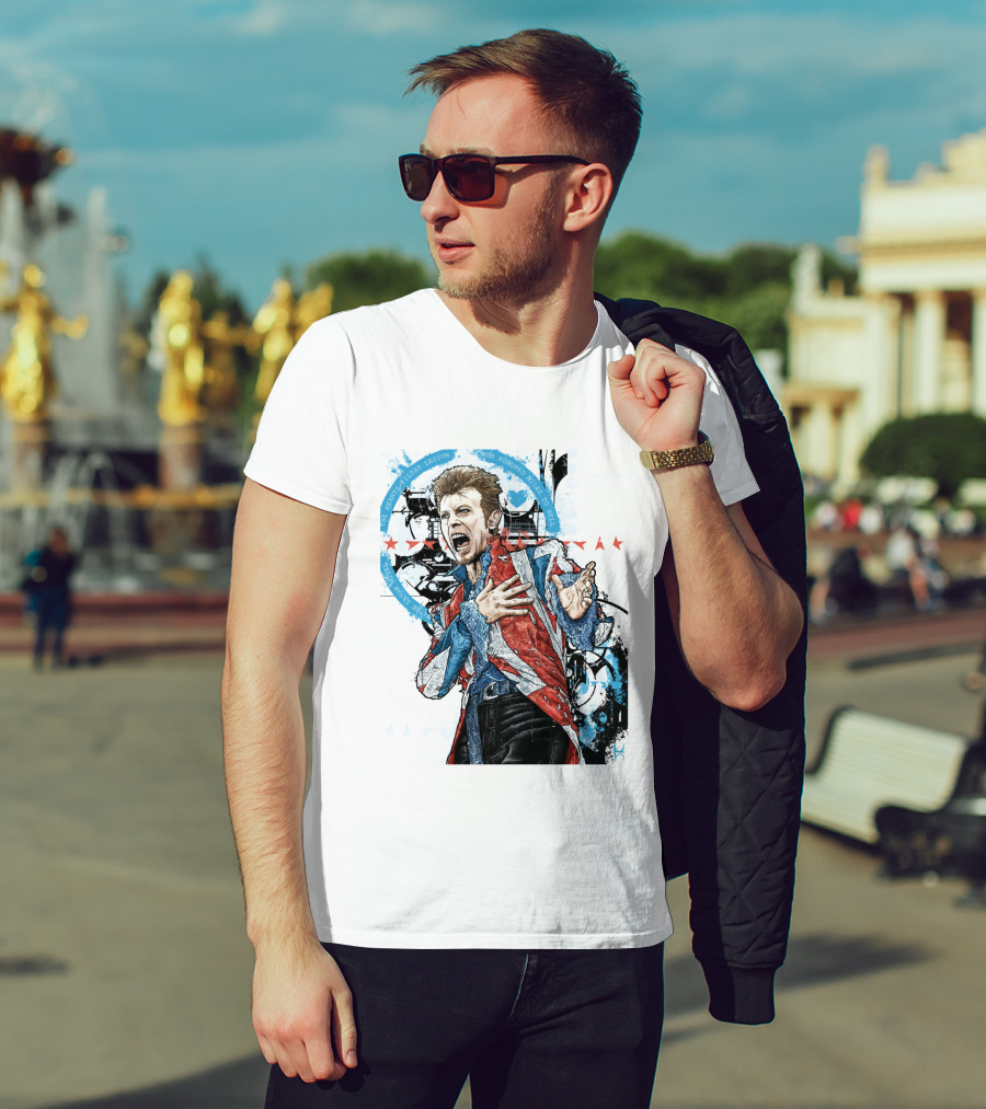 Db Blue Red Union Jacket Stars Iconic Expression T-Shirt