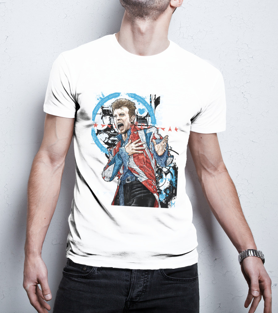 Db Blue Red Union Jacket Stars Iconic Expression T-Shirt