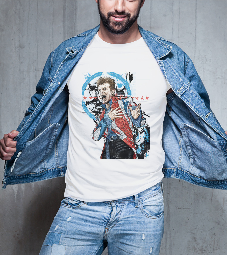 Db Blue Red Union Jacket Stars Iconic Expression T-Shirt