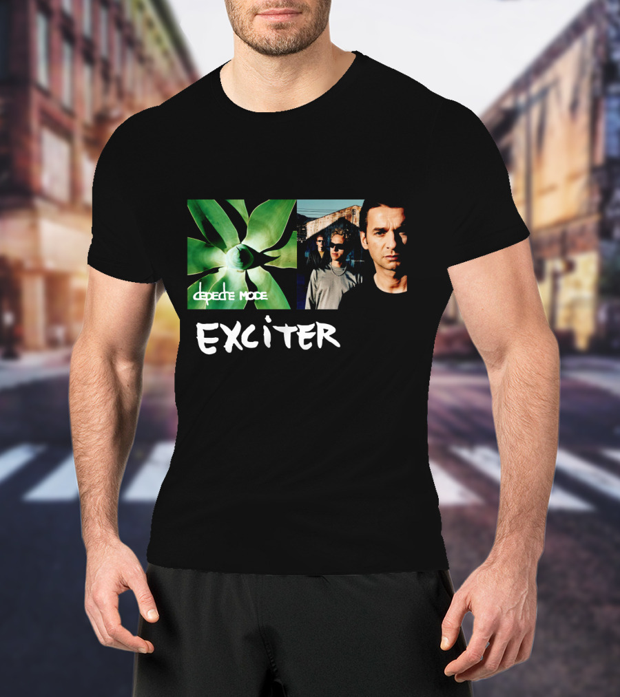 Depeche Mode Exciter Album Cover Plant And Band Members T-Shirt