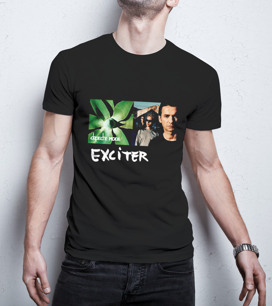 Depeche Mode Exciter Album Cover Plant And Band Members T-Shirt