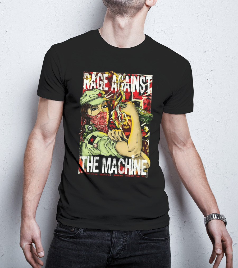 Rage Against The Machine Revolutionary Poster Style Artwork T-Shirt