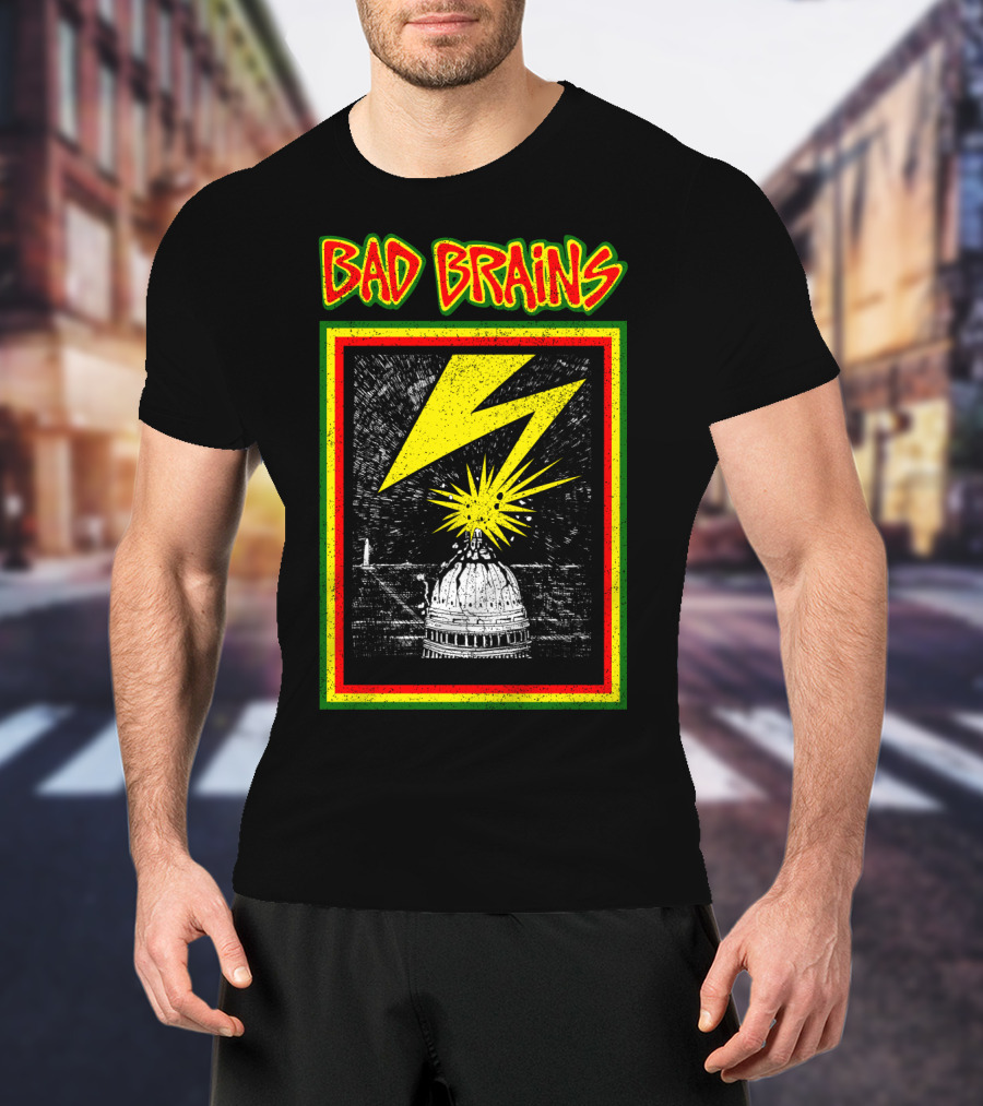 Bad Brains Capitol Lightning Bolt Explosion T-Shirt