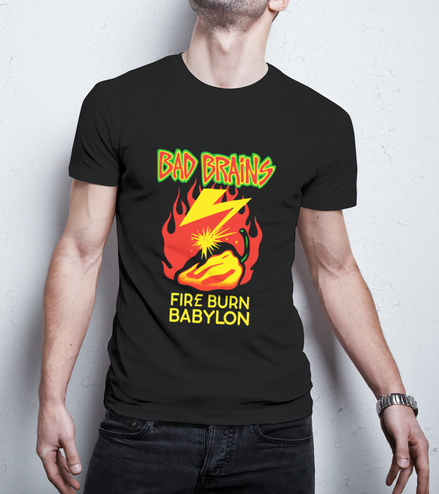 Bad Brains Fire Burn Babylon T-Shirt