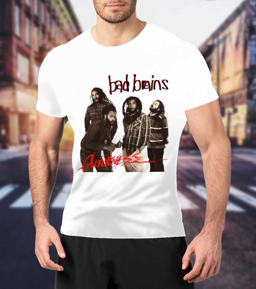 Bad Brains Attitude Vintage Band Photo T-Shirt