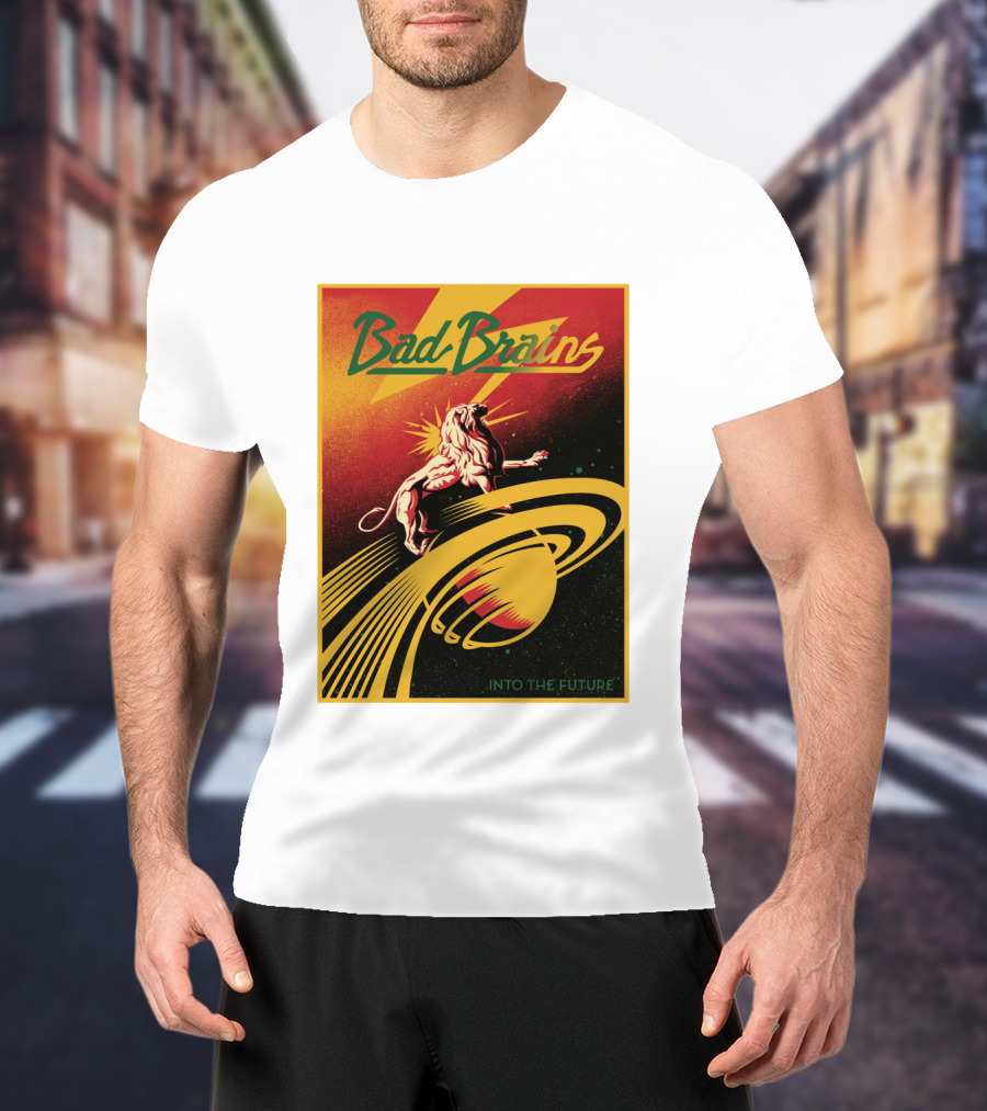 Bad Brains Into The Future Lion And Saturn T-Shirt