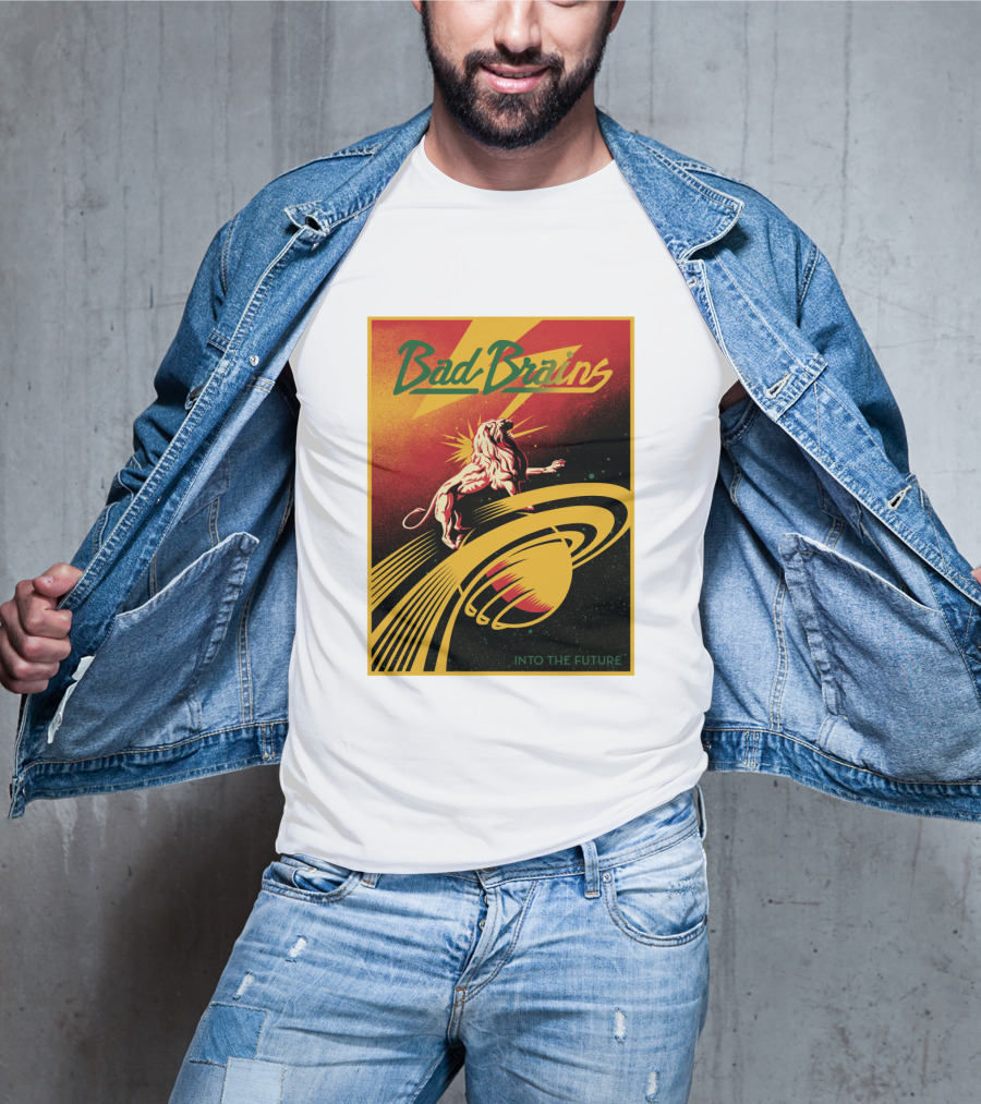 Bad Brains Into The Future Lion And Saturn T-Shirt