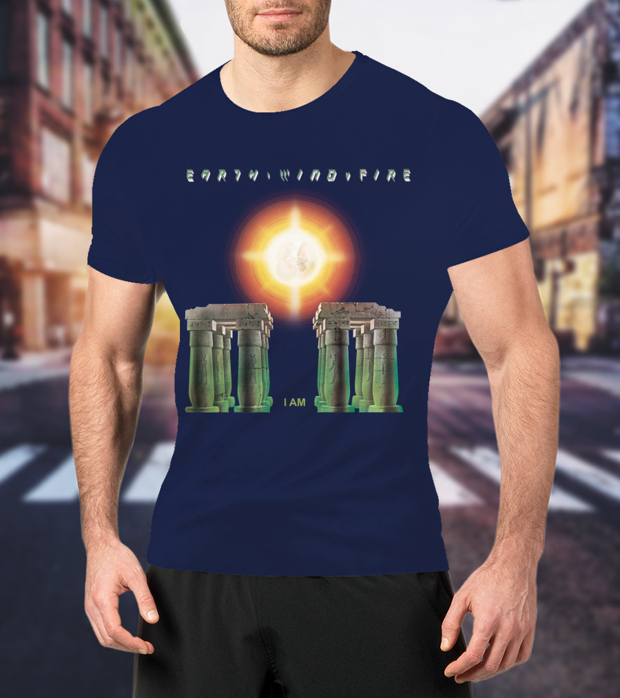 Earth Wind Fire I Am Sun Stonehenge Concept T-Shirt