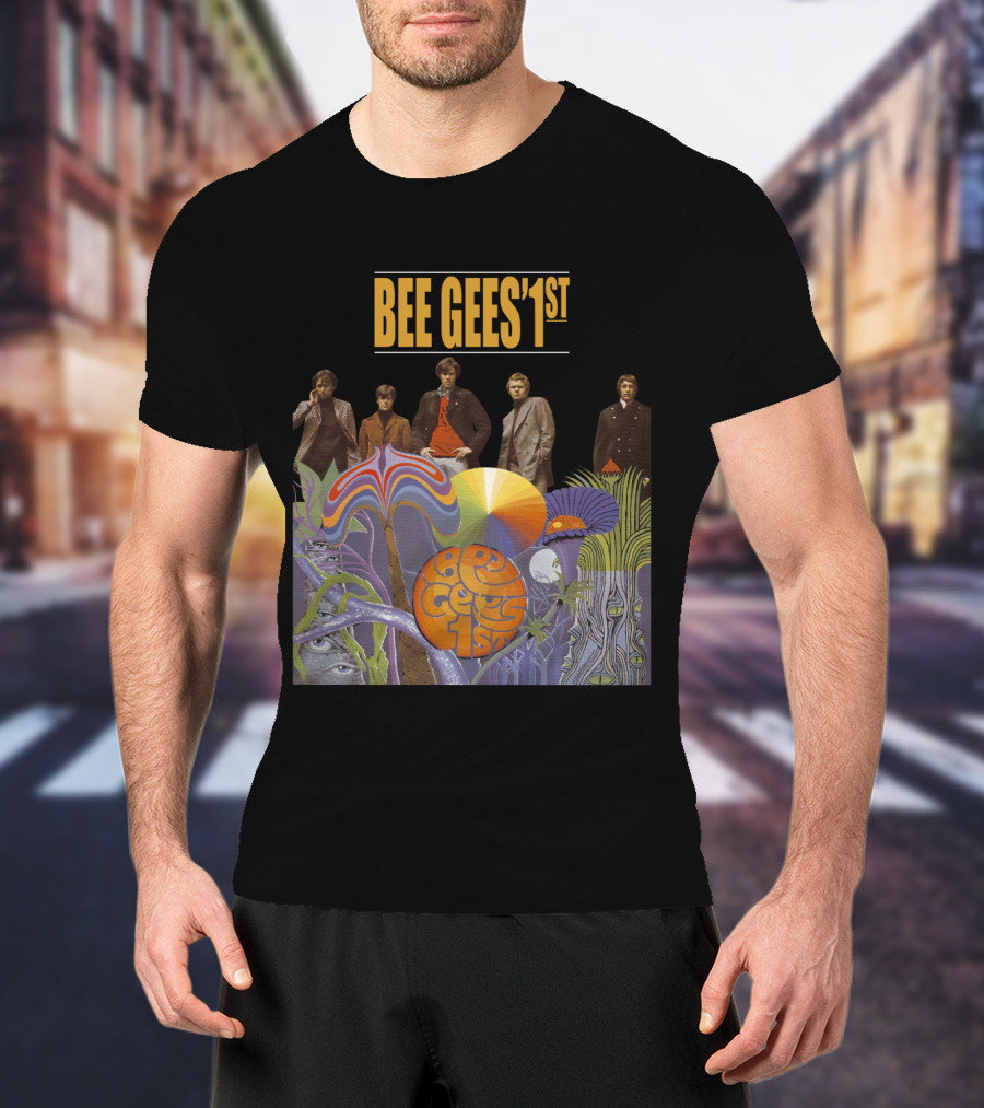 Bee Gees' 1St Psychedelic Album Cover With Band T-Shirt