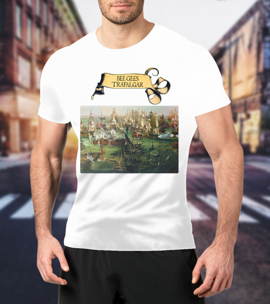 Bee Gees Trafalgar Naval Battle Scene T-Shirt