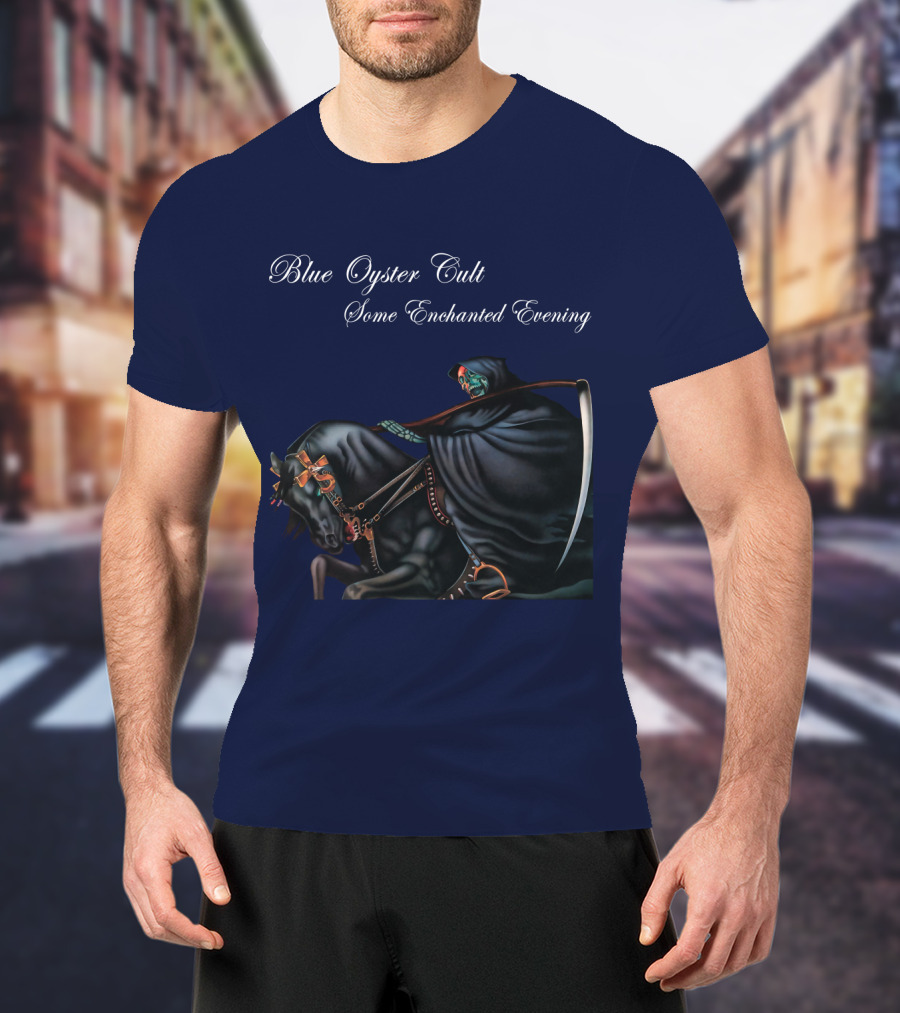 Blue Oyster Cult Some Enchanted Evening Rider With Scythe T-Shirt