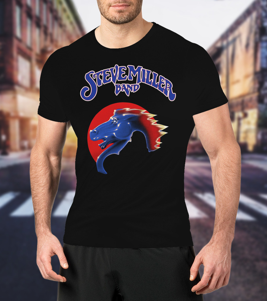 Steve Miller Band Pegasus Red Circle T-Shirt
