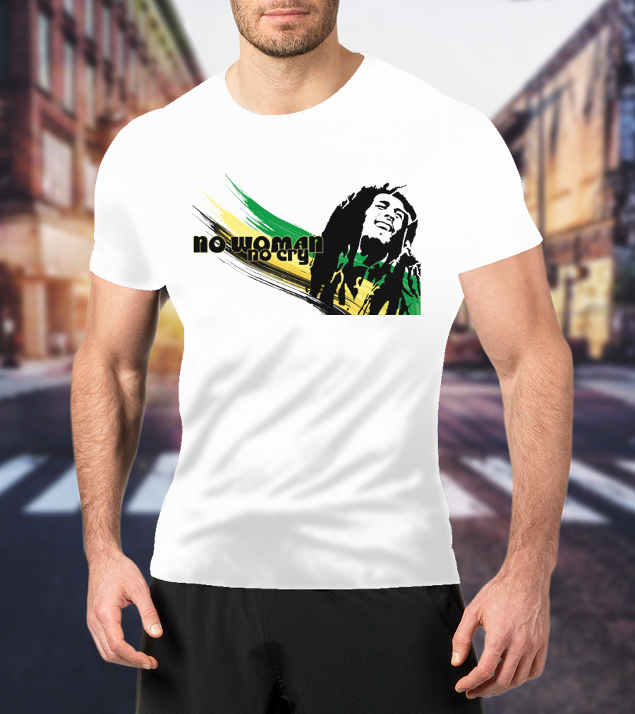 No Woman No Cry Rasta Colors T-Shirt