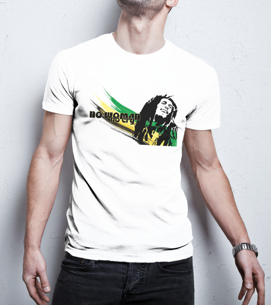 No Woman No Cry Rasta Colors T-Shirt