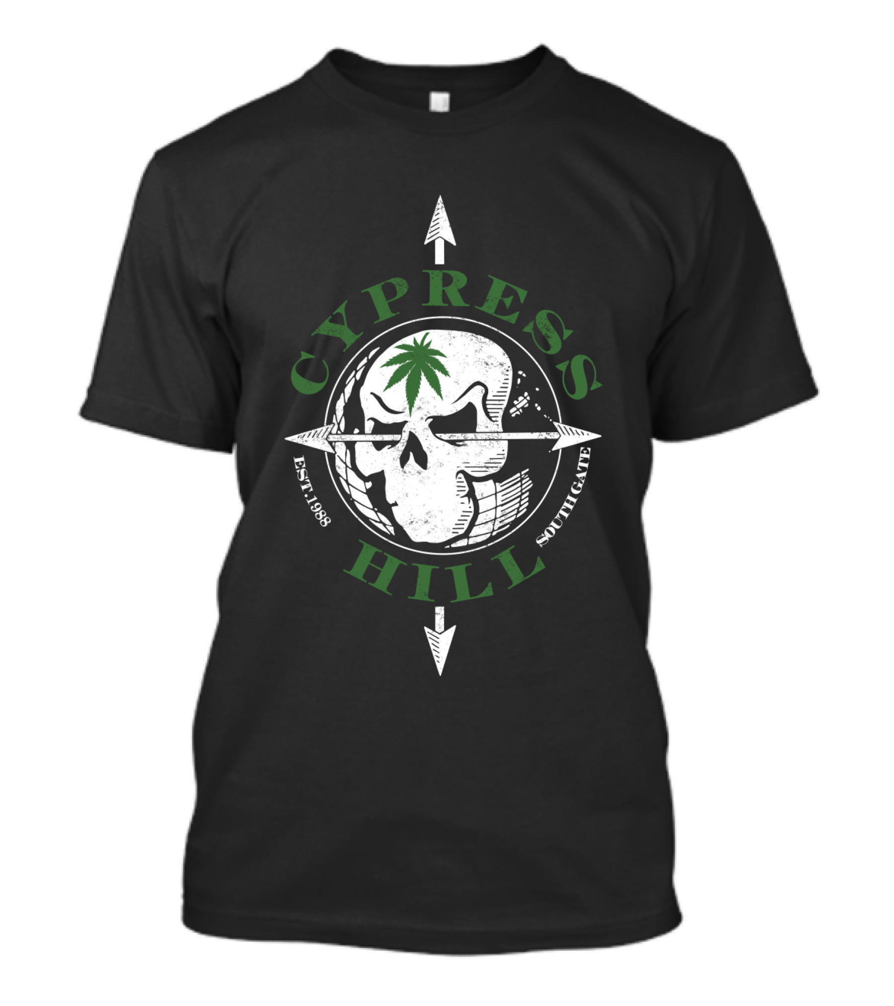 Cypress Hill Skull And Arrows South Gate Est. 1988 T-Shirt