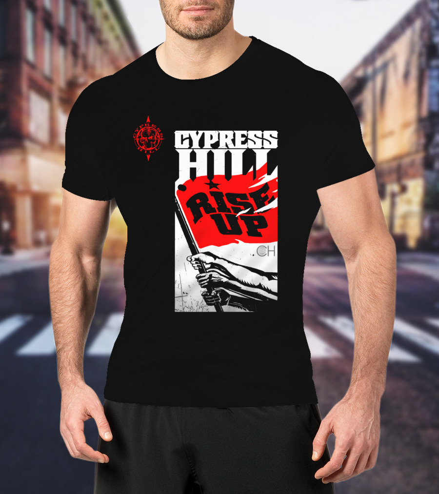 Cypress Hill Rise Up Red Flag Image Cph T-Shirt
