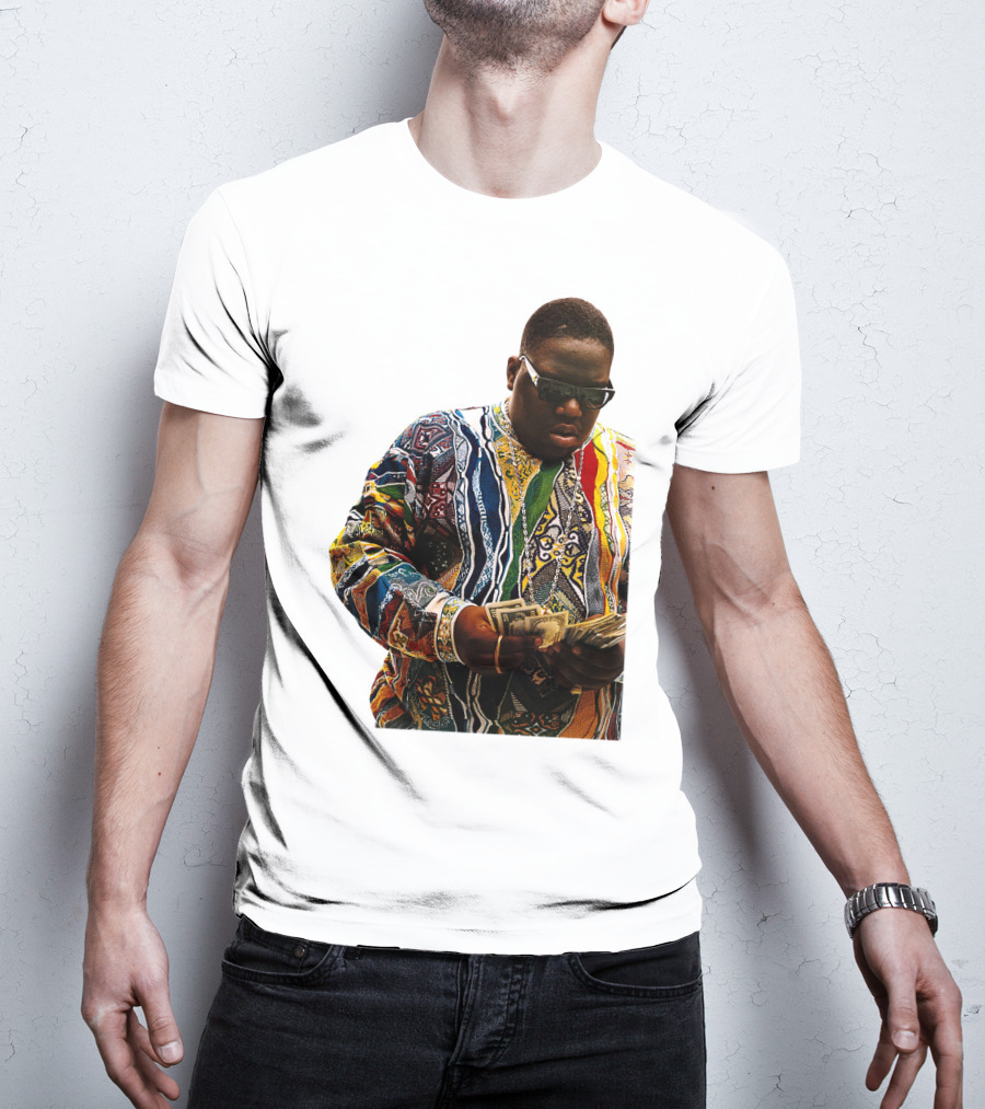 Colorful Sweater Money Counting Sunglasses T-Shirt