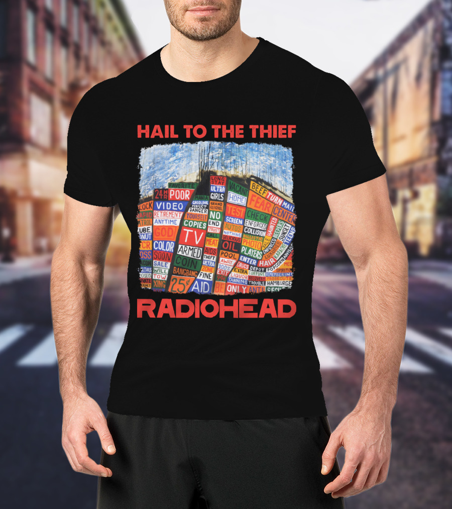 Hail To The Thief Radiohead Album Cover Art T-Shirt