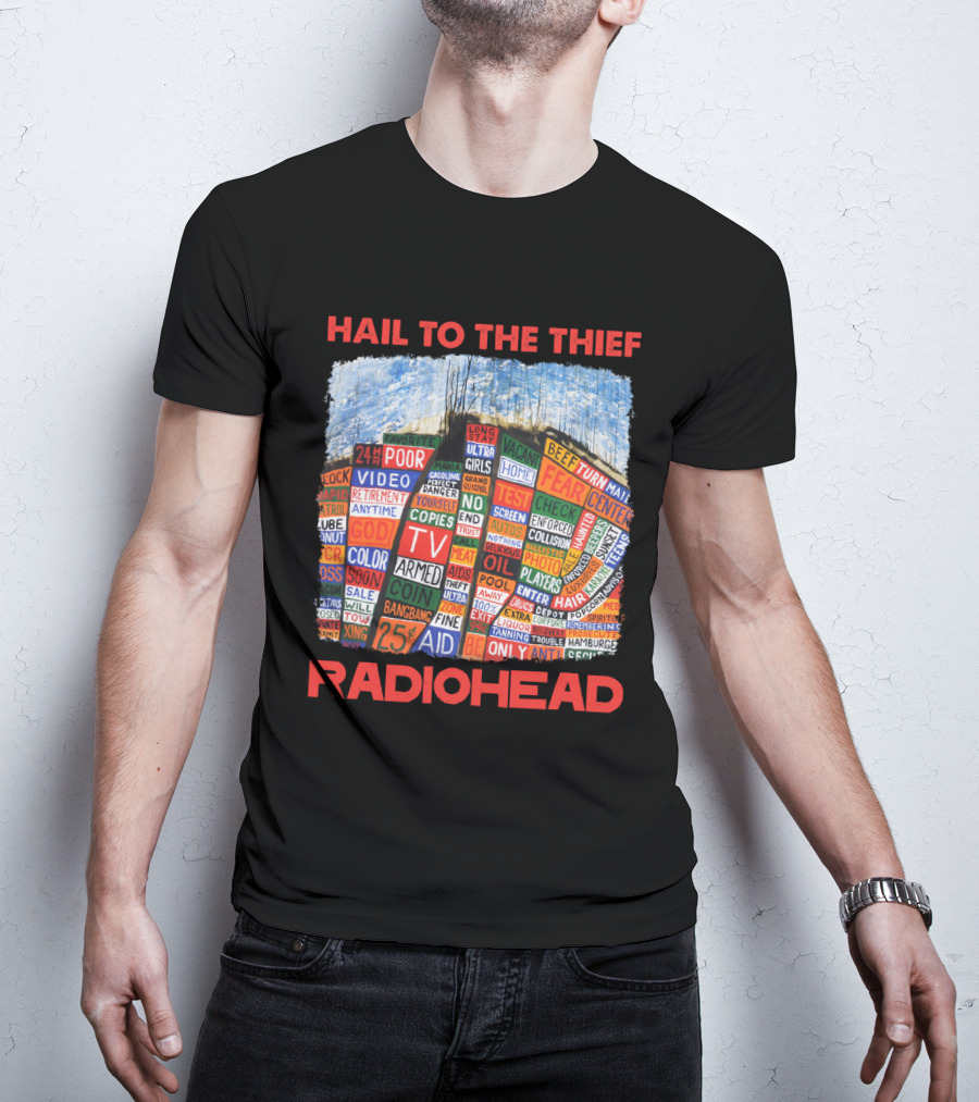 Hail To The Thief Radiohead Album Cover Art T-Shirt