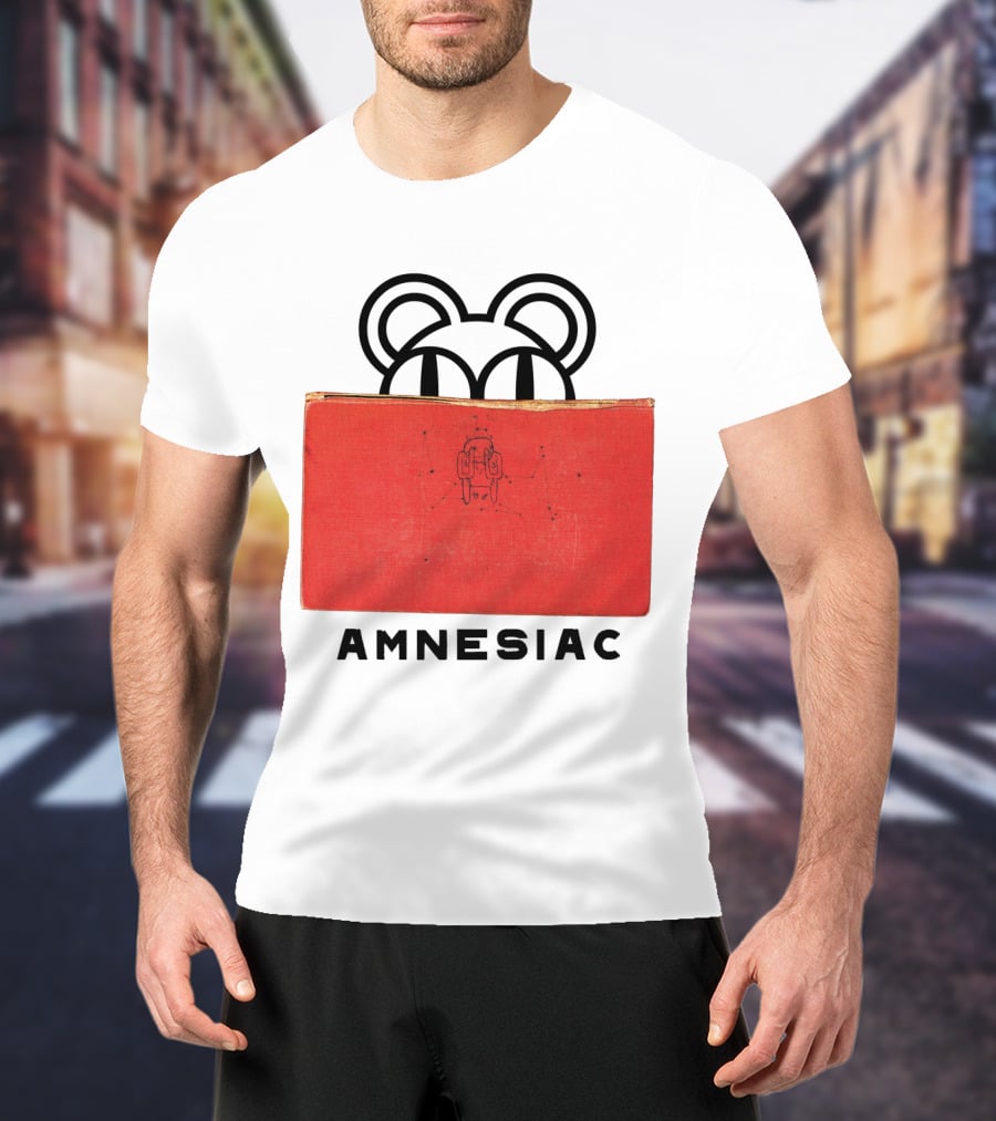 Amnesiac Radiohead Bear And Book T-Shirt