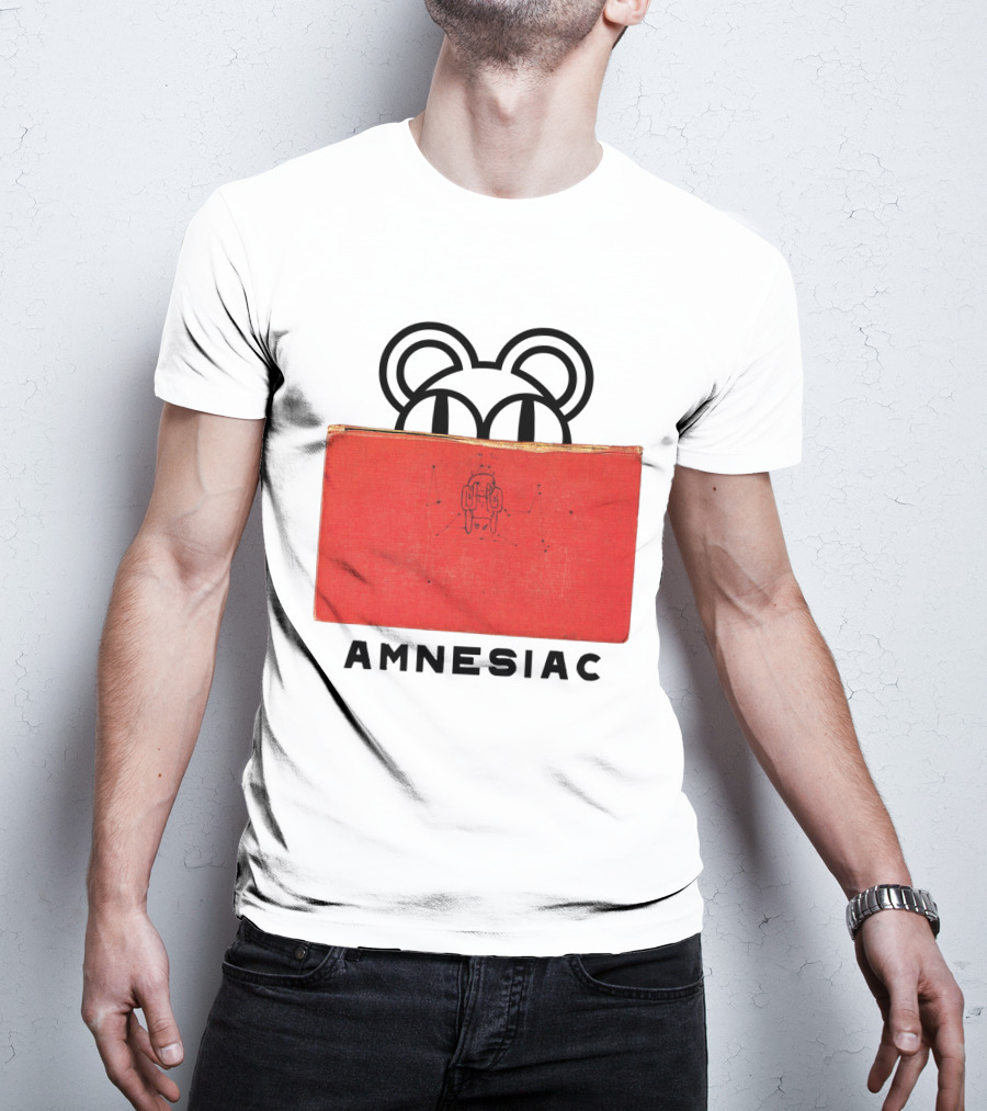Amnesiac Radiohead Bear And Book T-Shirt