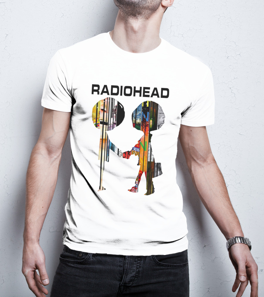 Radiohead Album Artwork Silhouettes Collage T-Shirt