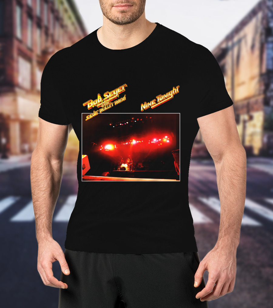 Bob Seger & The Silver Bullet Band Nine Tonight Concert Lights T-Shirt