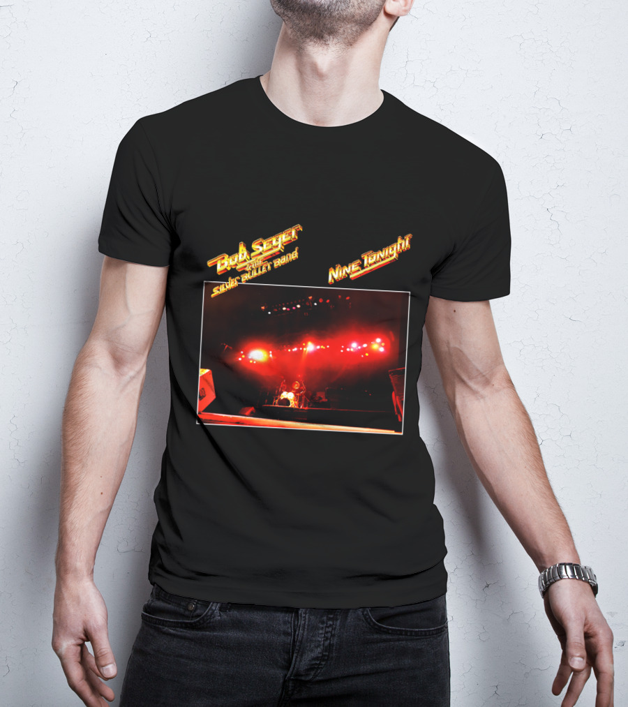 Bob Seger & The Silver Bullet Band Nine Tonight Concert Lights T-Shirt