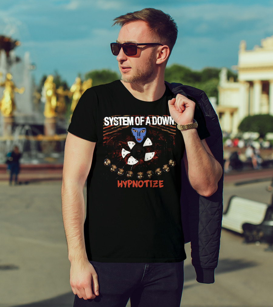 System Of A Down Hypnotize Face Clock T-Shirt