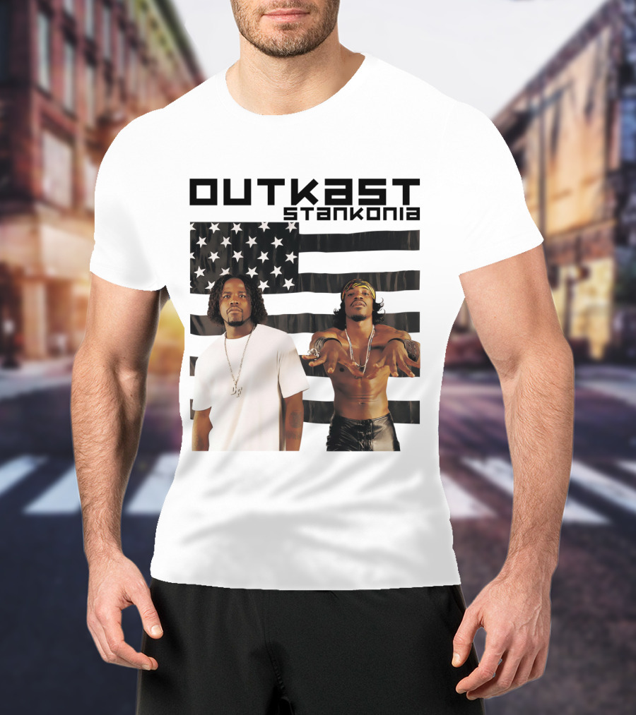 Outkast Stankonia American Flag Photo T-Shirt