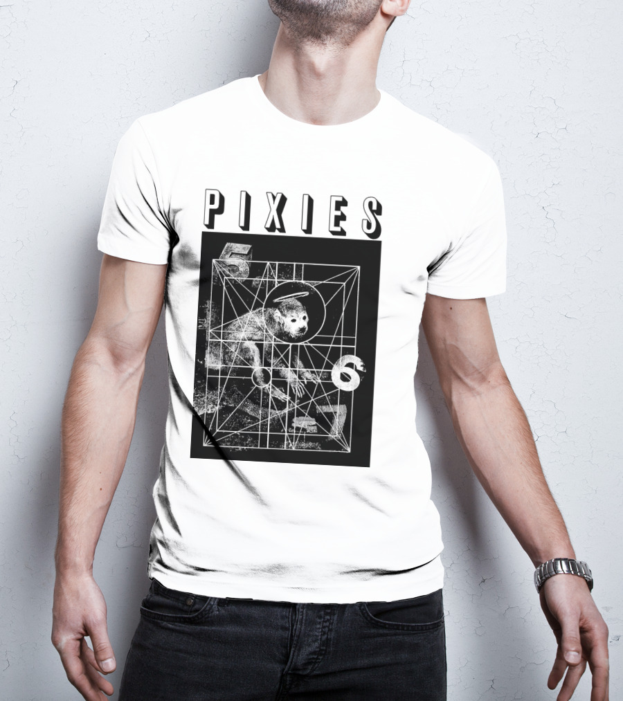 Pixies Geometric Monkey Design 567 T-Shirt