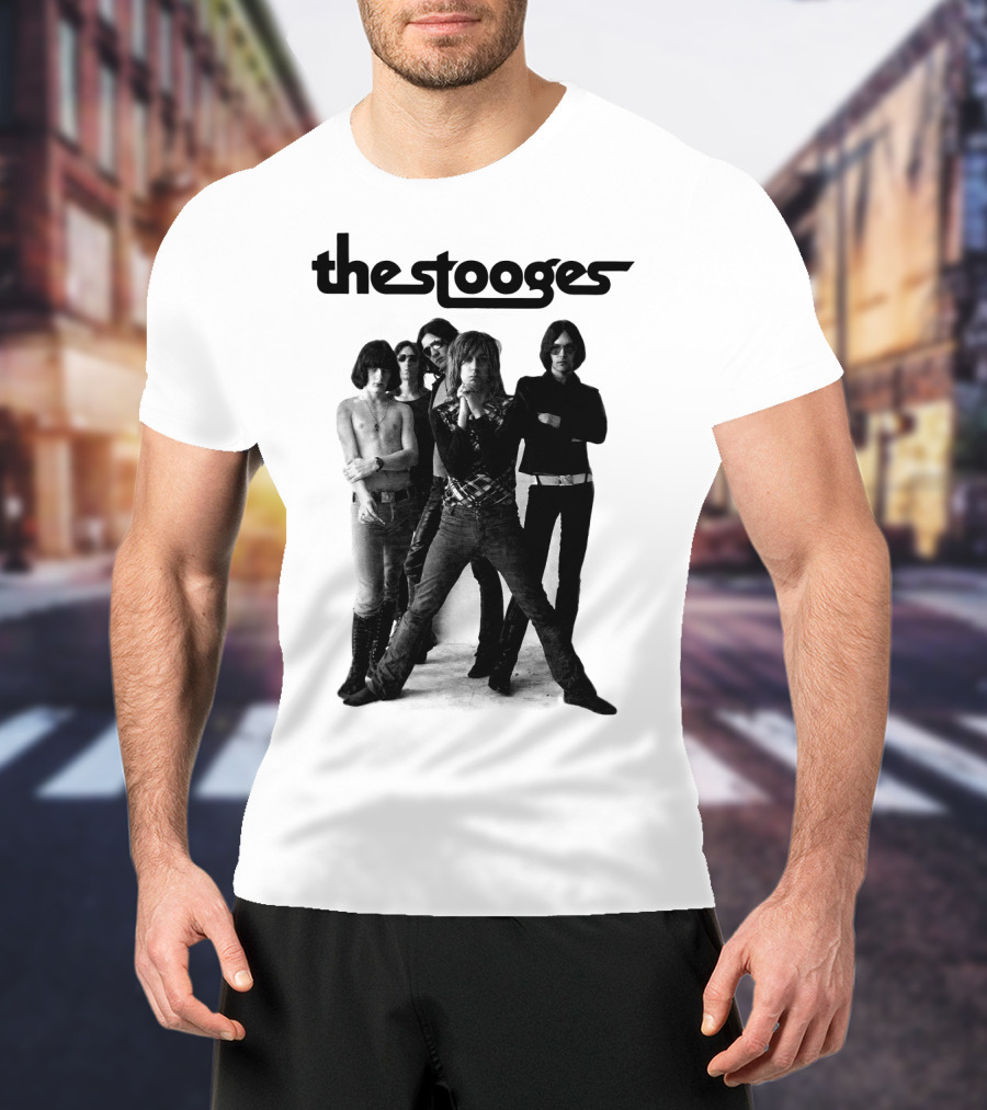 Thestooges Band Classic Black And White Photo T-Shirt