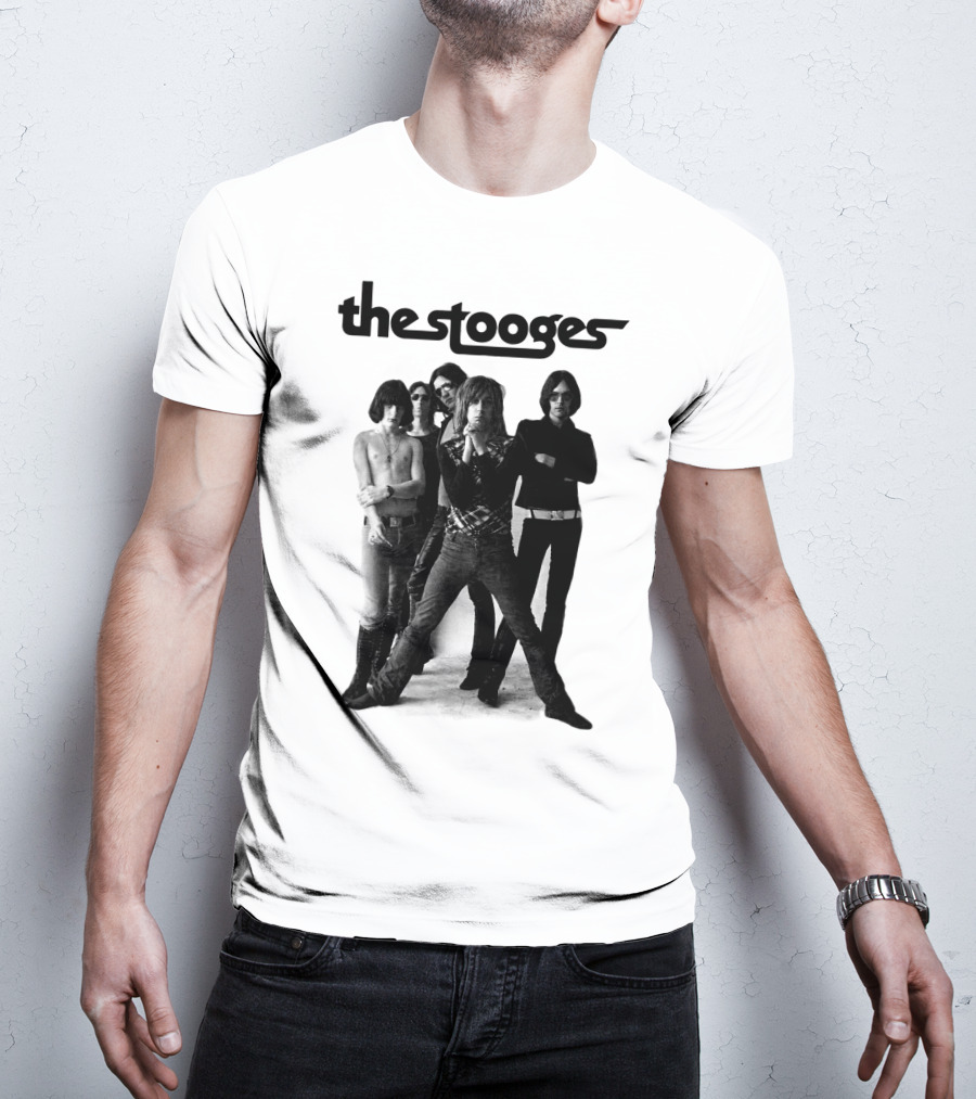 Thestooges Band Classic Black And White Photo T-Shirt