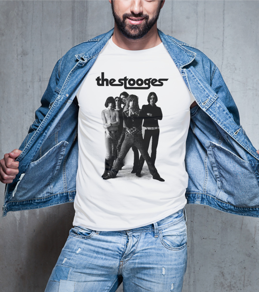 Thestooges Band Classic Black And White Photo T-Shirt