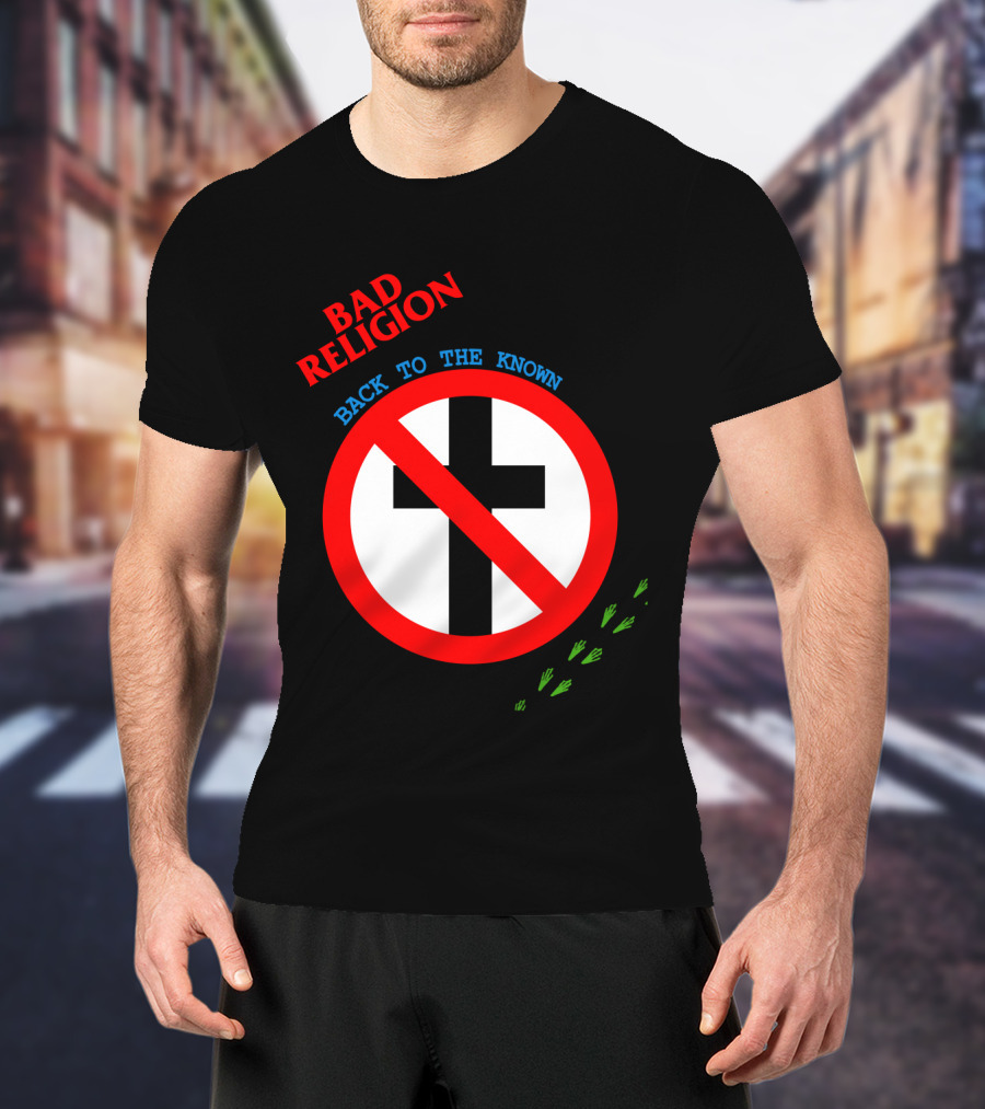 Bad Religion Back To The Known Crossed Out Cross T-Shirt