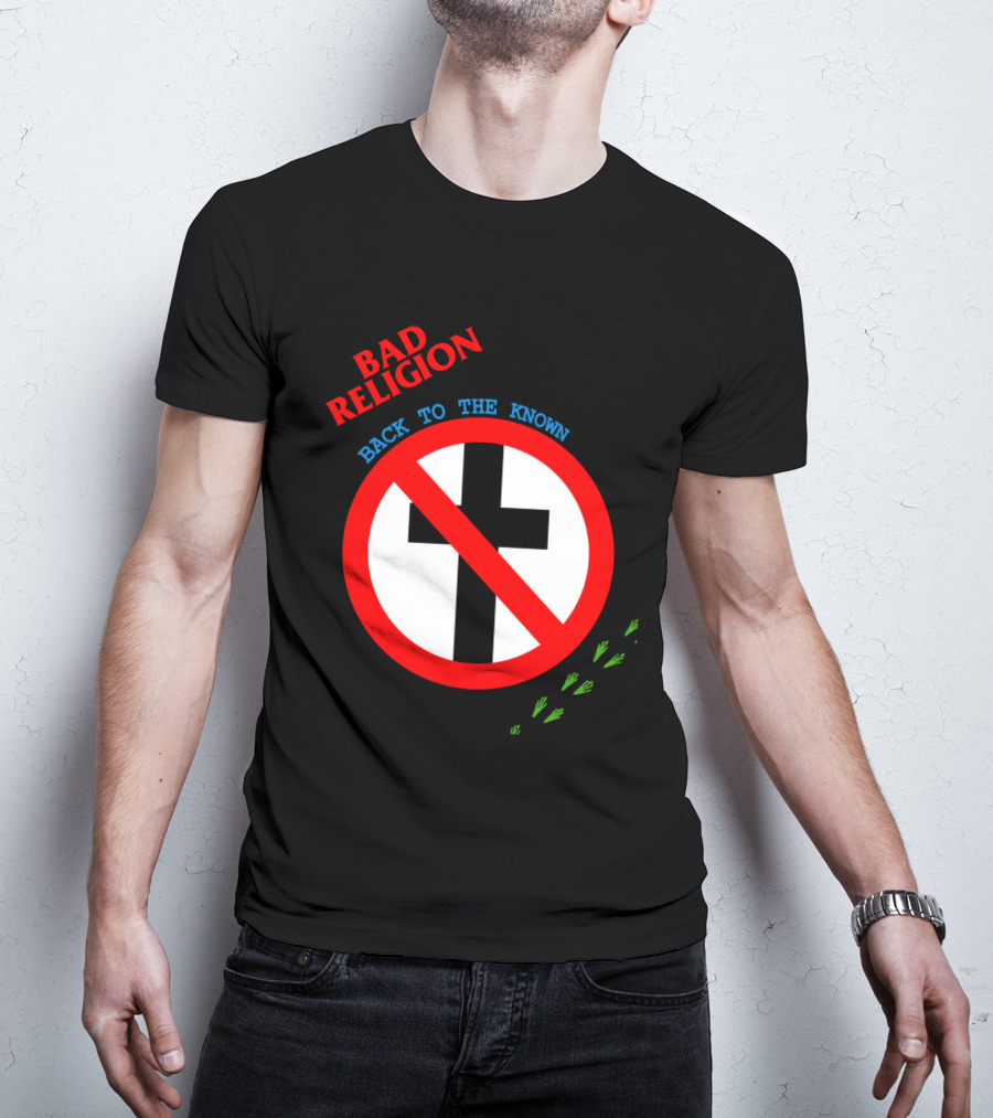 Bad Religion Back To The Known Crossed Out Cross T-Shirt
