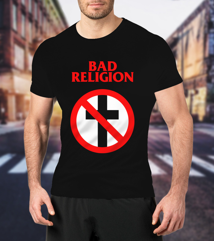 Bad Religion No Cross Symbol Iconic Punk Band T-Shirt
