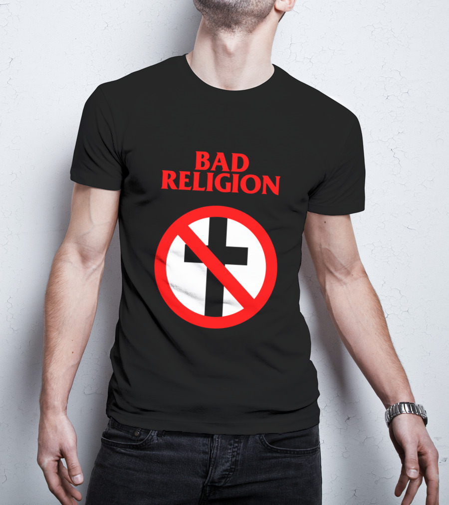 Bad Religion No Cross Symbol Iconic Punk Band T-Shirt