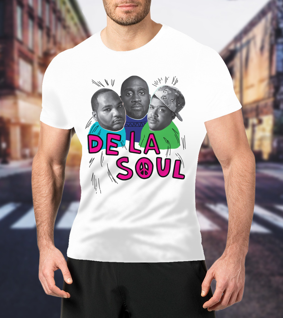 De La Soul Trio Portrait With Peace T-Shirt