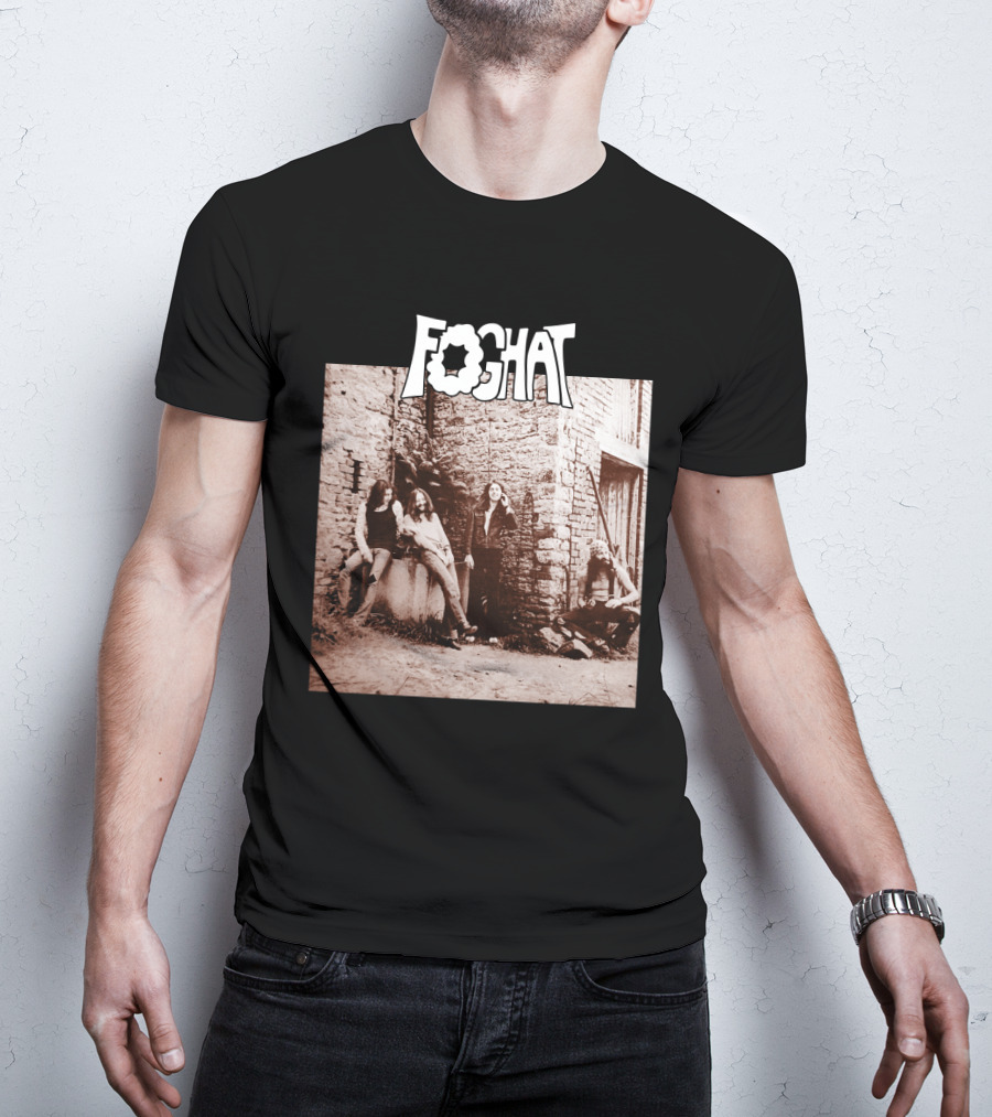 Foghat Band Vintage Wall Background Retro Photo T-Shirt