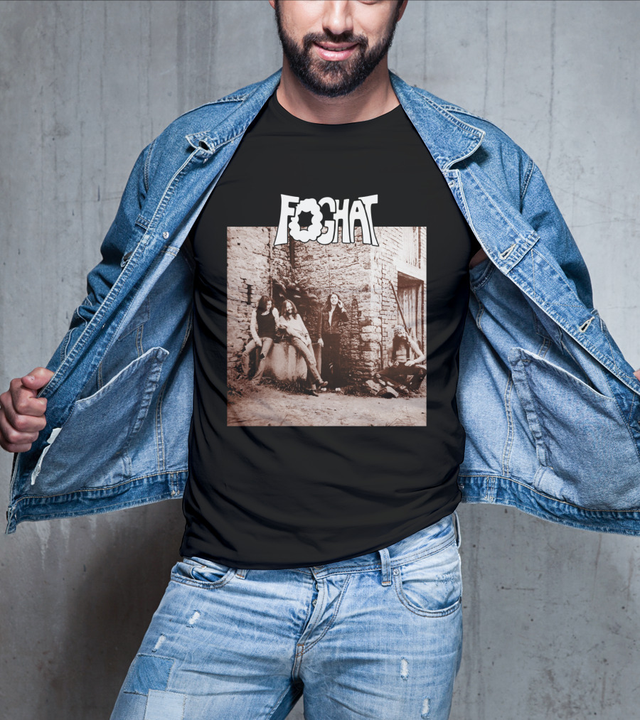 Foghat Band Vintage Wall Background Retro Photo T-Shirt