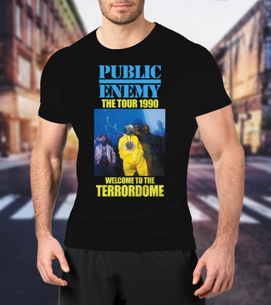 Public Enemy The Tour 1990 Welcome To The Terrordome T-Shirt