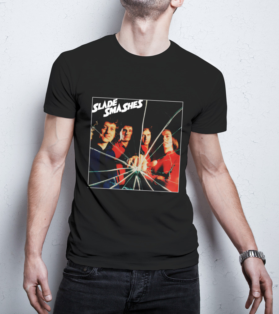 Slade Smashes Album Cover Shattered Glass Art T-Shirt